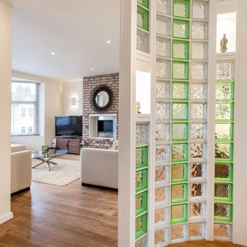 Vetromattone ondulato modello pure lime 190 x 190 x 80 mm confezione 6 pezzi