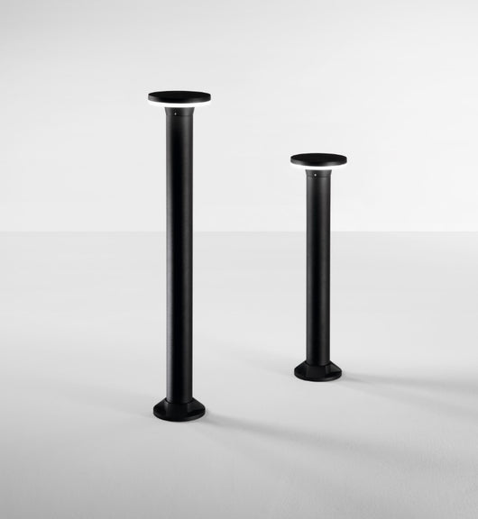 VIALE PALETTO DA ESTERNO 4000K 720LM 12W IP65 NERO  H.60CM