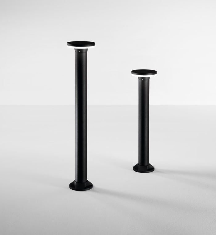 VIALE PALETTO DA ESTERNO 4000K 720LM 12W IP65 NERO  H.60CM