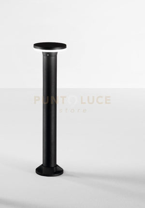 VIALE PALETTO DA ESTERNO 4000K 720LM 12W IP65 NERO H.80CM