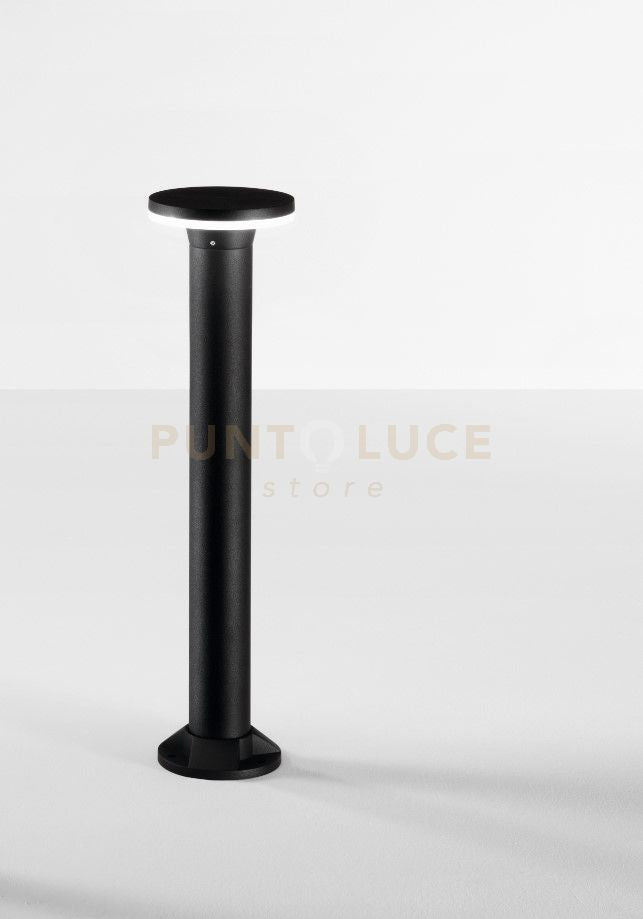 VIALE PALETTO DA ESTERNO 4000K 720LM 12W IP65 NERO H.80CM