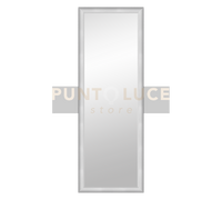 VIOLETTA SPECCHIO DA PARETE CON CORNICE LISCIA CON GANCI X INSTALLAZIONE ORIZZONTALE E VERTICALE 50X150CM ARGENTO