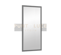 VIOLETTA SPECCHIO DA PARETE CON CORNICE SFACCETTATA CON GANCI X INSTALLAZIONE ORIZZONTALE E VERTICALE 100X200CM ANTRACITE