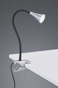 VIPER LAMPADA DA STUDIO LED 3W 350lm, 3000K FLESSIBILE CON PINZA ALLUMINIO H. 35CM