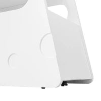 Tavolino Salvaspazio con Ruote, Angoli Arrotondati per Soggiorno e Camera da Letto, 81x33x51.5 cm, Bianco