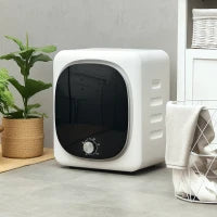 Asciugatrice a ventilazione elettrica 800 W 4 Kg con 5 modalità di asciugatura, tamburo in acciaio inossidabile, carica frontale