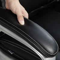 Sedia da ufficio poltrona da ufficio con funzione basculante ruote girevoli 360° 66 x 75,5 x 115,5-124,5 cm nero