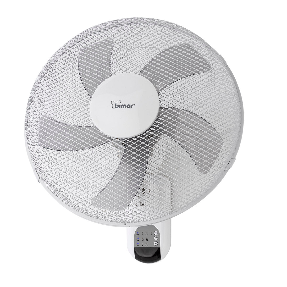 Bimar Ventilatore Parete VM45 Telecomando 40cm 5 Pale 3 Velocità Modalità Sleep Timer Oscillazione