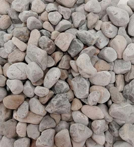 Ciottoli occhialino grigio naturale per design outdoor 15/25 mm sacco 25 kg