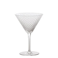 Martini - Set 4pz Calice 23 cl Bicchiere da Cocktail e Vini Aromatici, Vetro, Design Elegante - Zafferano Made in Italy
