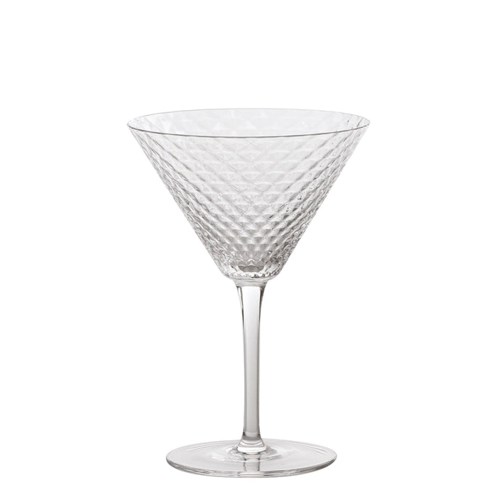 Martini - Set 4pz Calice 23 cl Bicchiere da Cocktail e Vini Aromatici, Vetro, Design Elegante - Zafferano Made in Italy