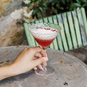 Martini - Set 4pz Calice 23 cl Bicchiere da Cocktail e Vini Aromatici, Vetro, Design Elegante - Zafferano Made in Italy