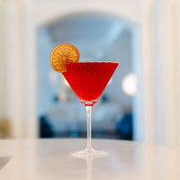 Martini - Set 4pz Calice 23 cl Bicchiere da Cocktail e Vini Aromatici, Vetro, Design Elegante - Zafferano Made in Italy