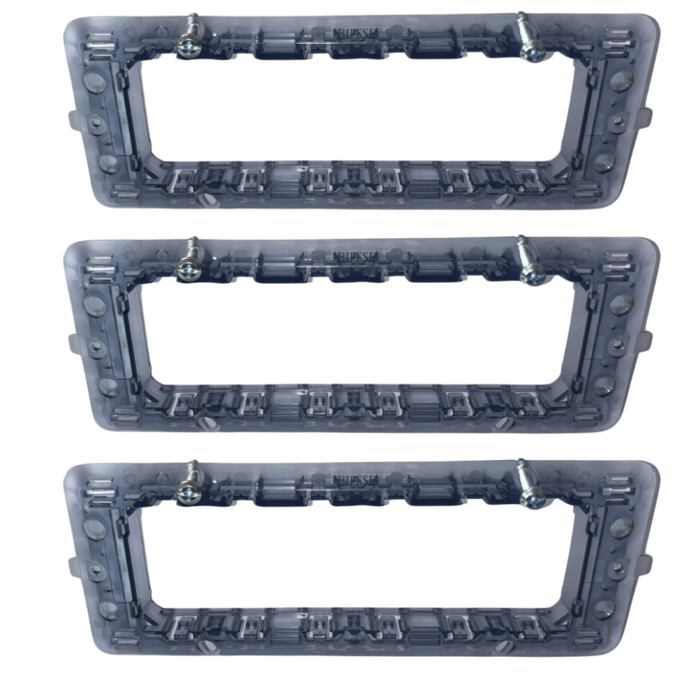 Kit supporto biesse per placche compatibile con bticino matix 6 posti *** numero pezzi 3, confezione 1