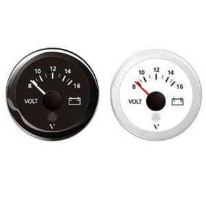 VOLTMETRO 8-16 12V BIANCO