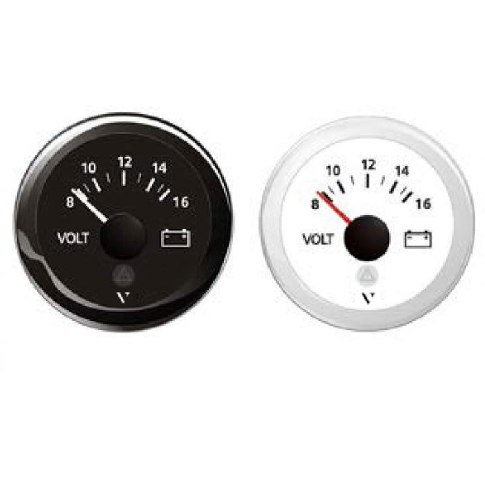 VOLTMETRO 8-16 12V BIANCO