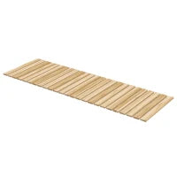 Vialetto da Giardino in Legno a Doghe Arrotolabile, Legno Massiccio di Pino, 120 x 38 cm, Legno Naturale
