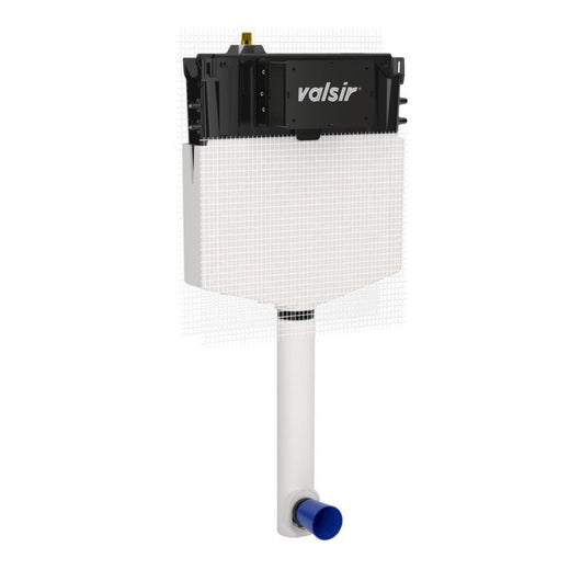 Cassetta di scarico vaso ad incasso meccanica Valsir Tropea S doppio scarico senza placca e canotto