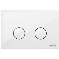 Placca di Comando Meccanica Valsir P4 Doppio Scarico in Abs Bianca