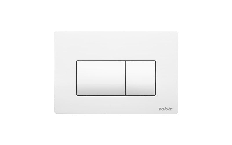 Placca di Comando Meccanica Valsir P1 Doppio Scarico in Abs Bianca