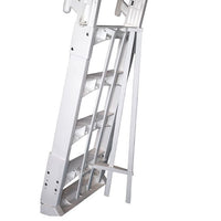 Scaletta in resina per piscine fuori terra regolabile in altezza da 122 a 137 cm