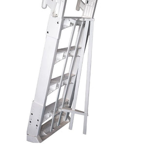 Scaletta in resina per piscine fuori terra regolabile in altezza da 122 a 137 cm