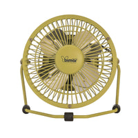 Bimar Mini Ventilatore da Tavolo VT8, con Connessione USB. Ventilatore da Tavolo Elica Ø 10 cm con 4 Pale, Inclinazione Orientabile Alto e Basso, Motore DC Silenzioso 3W