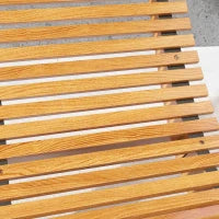 Sedia a Dondolo da Giardino a S con Seduta Ergonomica, in Legno di Abete e di Pino, 130x60x60 cm