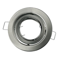 Struttura rotonda incasso orientabile per lampada gu10 reflex metallo *** colore nikel, confezione 1