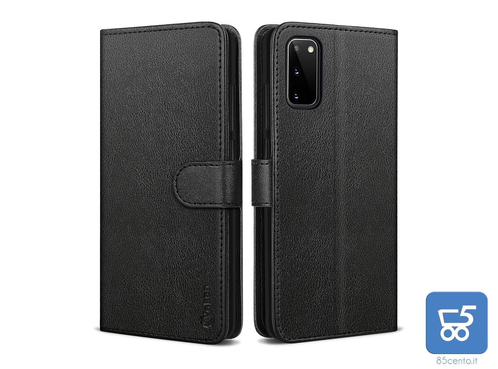 Vakoo Serie Wallet Custodia in Pelle a Libro per Samsung Galaxy S20 6,2" Nero