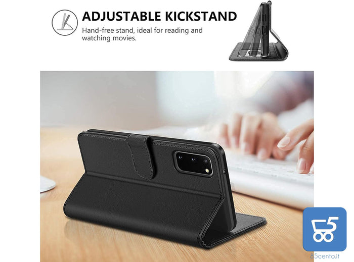 Vakoo Serie Wallet Custodia in Pelle a Libro per Samsung Galaxy S20 6,2" Nero