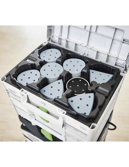 Valigetta con inserto per abrasivi FESTOOL Systainer³ SYS-STF-D77/D90/93V