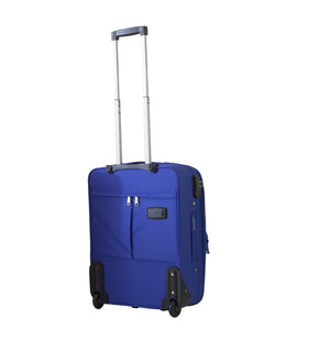 Valigia trolley 40x20x55 cm, blu, poliestere, ruote, maniglie Ravizzoni Nariti