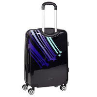 Valigia trolley rigida ABS, 66x26x47cm, ruote, maniglie, più scomparti Barbie