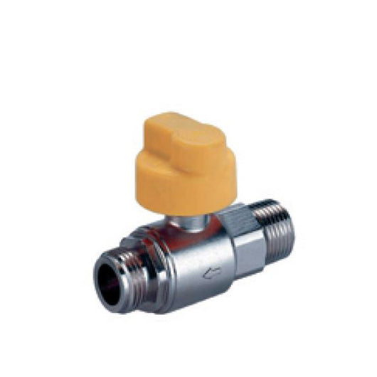 Valvola GAS 1/2" mm dritta di sicurezza Push & Turn e Termica. MADE IN ITALY