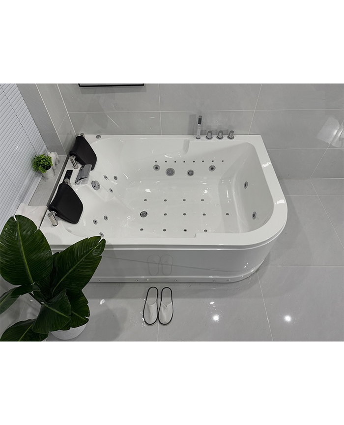 Vasca Idromassaggio Due Posti Rettangolare Riscaldatore Full 170x120cm Dx Sicorage Gruga