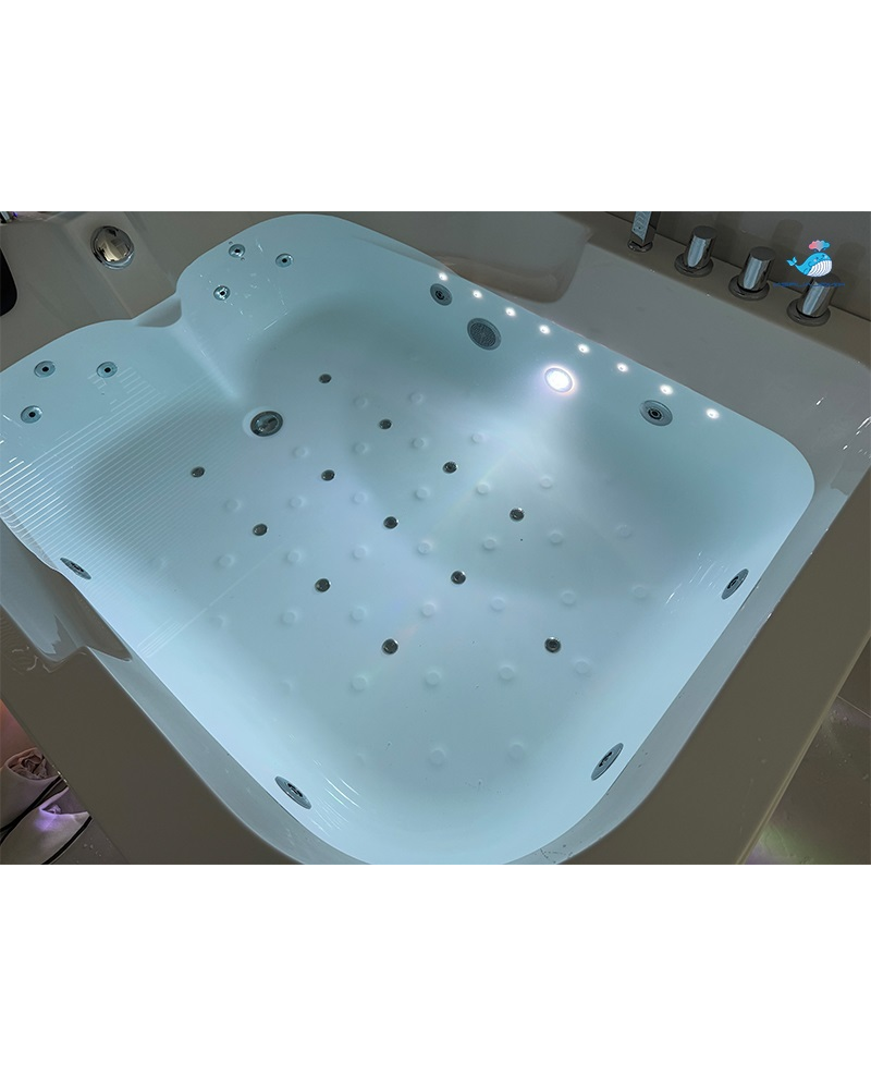 Vasca Idromassaggio Due Posti Rettangolare Riscaldatore Full 170x120cm Dx Sicorage Gruga