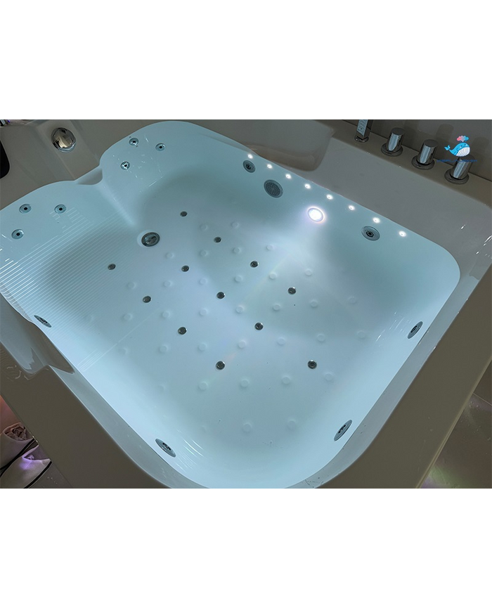 Vasca Idromassaggio Due Posti Rettangolare Riscaldatore Full 170x120cm Dx Sicorage Gruga