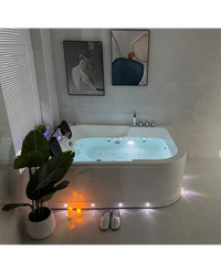 Vasca Idromassaggio Due Posti Rettangolare Riscaldatore Full 170x120cm Dx Sicorage Gruga