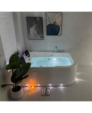 Vasca Idromassaggio Due Posti Rettangolare Riscaldatore Full 170x120cm Dx Sicorage Gruga