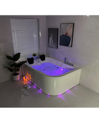 Vasca Idromassaggio Due Posti Rettangolare Riscaldatore Full 170x120cm Dx Sicorage Gruga