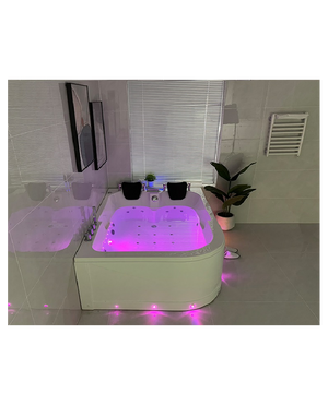 Vasca Idromassaggio Due Posti Rettangolare Riscaldatore Full 170x120cm Sx Sicorage Gruga