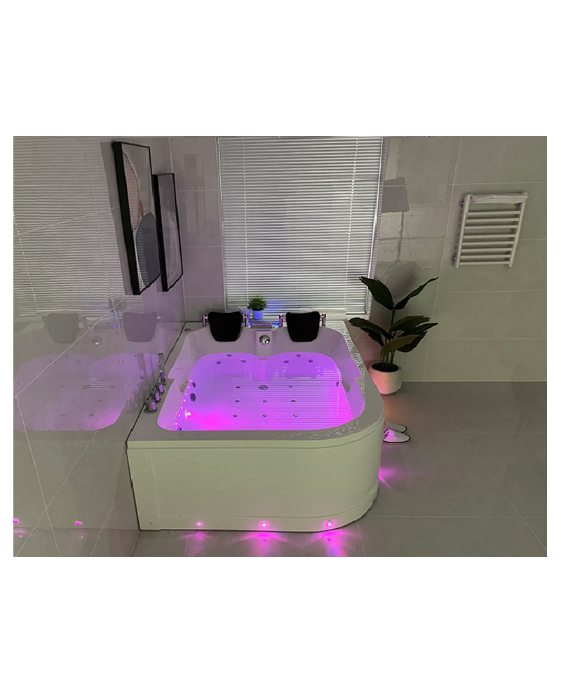 Vasca Idromassaggio Due Posti Rettangolare Riscaldatore Full 170x120cm Sx Sicorage Gruga