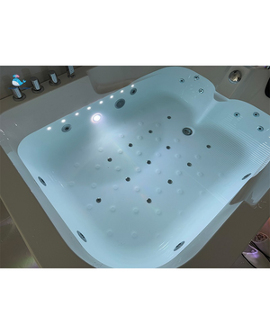 Vasca Idromassaggio Due Posti Rettangolare Riscaldatore Full 170x120cm Sx Sicorage Gruga