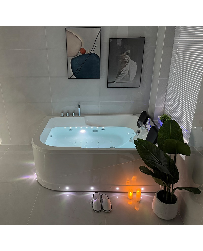 Vasca Idromassaggio Due Posti Rettangolare Riscaldatore Full 170x120cm Sx Sicorage Gruga