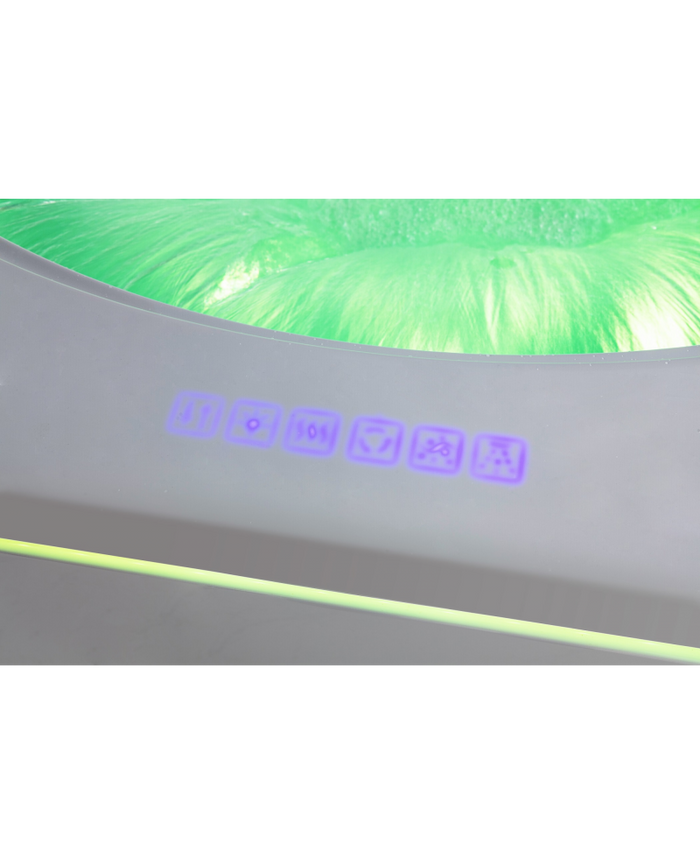 Vasca Idromassaggio Qudrata, Riscaldatore, Led , Cascata 145x145cm Nigrar