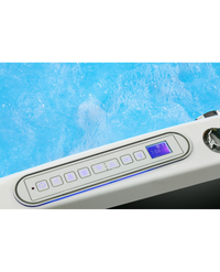 Vasca Idromassaggio Rettangolare 175x85cm Due Posti Riscaldatore Led Full Sicorage Leddy