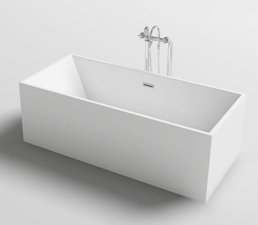 Vasca da bagno freestanding moderna bianco 179x80x60 cm Mues Melita