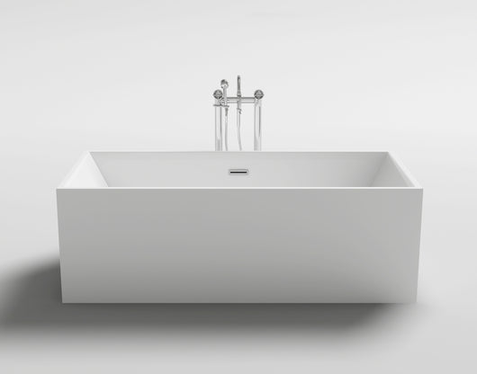 Vasca da bagno freestanding moderna bianco 179x80x60 cm Mues Melita