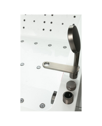 Vasca da bagno idromassaggio in vetro due posti full optional riscaldata 180x90cm Sicorage Traxy Sx